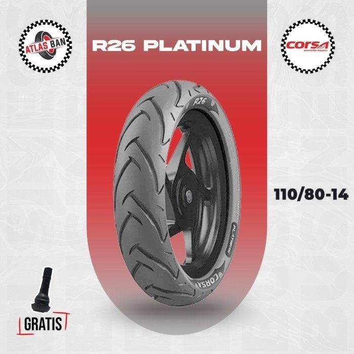 Ban Motor YAMAHA AEROX CORSA R26 PLATINUM 110/80 Ring 14 TUBELESS