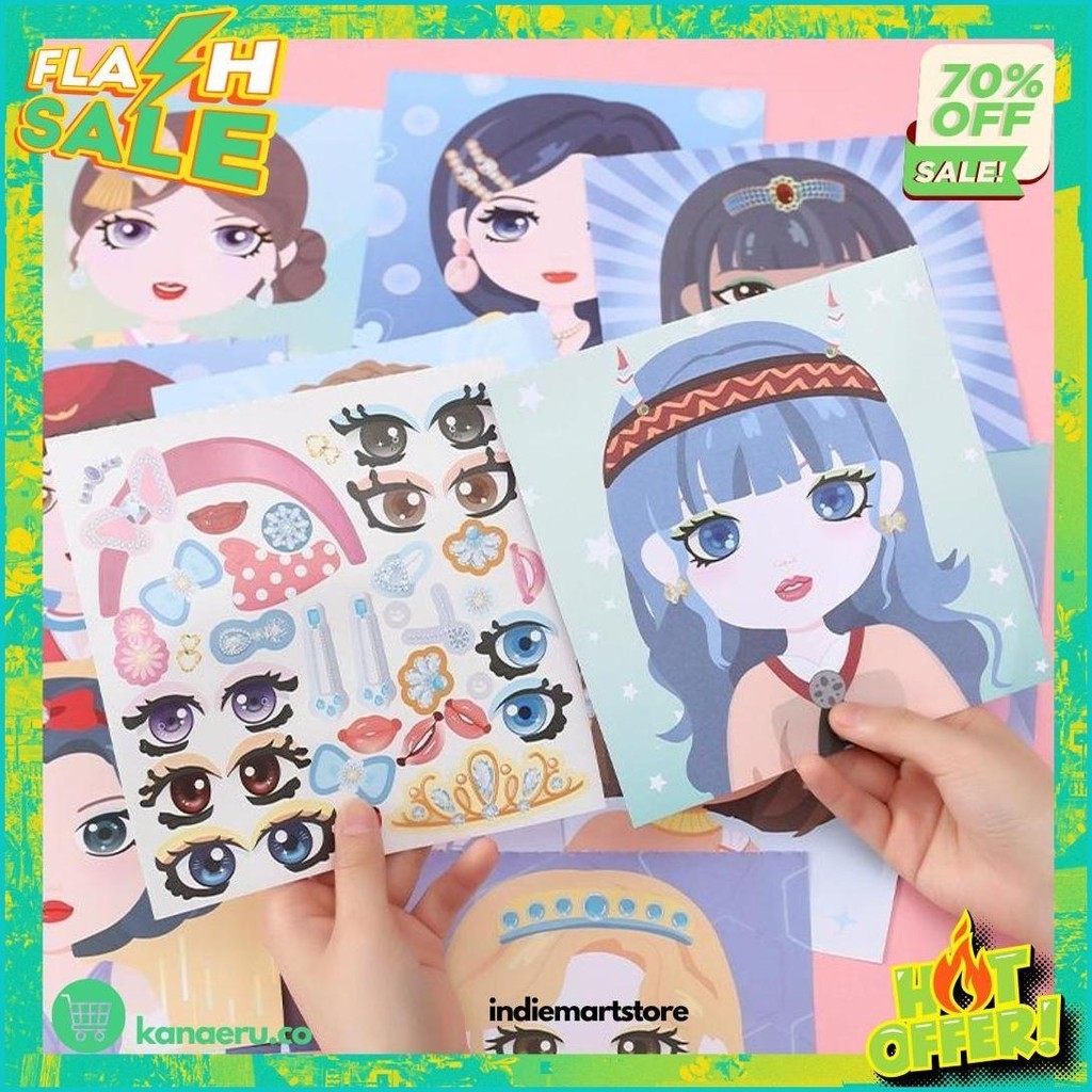 

(Dyi) Buku Stiker Anak /Reusable Sticker/ Sticker Activity Book Stikerbook Mainan Edukasi Anak Jm