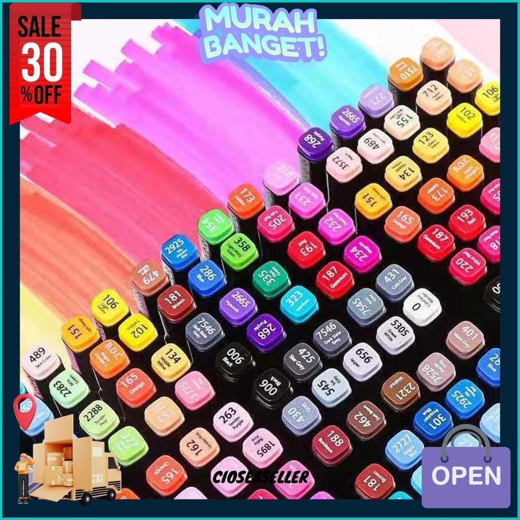 

(Dyi) Touchfive 168/120/80 Warna Sketsa Spidol Umum General Marker Set Animation Markers