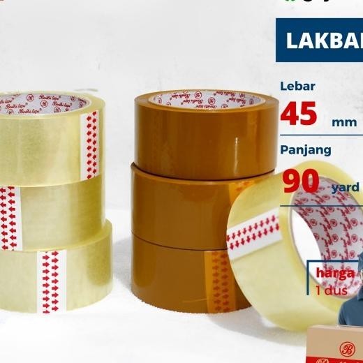 

Lakban Bodhi Tape 45Mm X 90 Yard Bc #Khusus Grab/Gojek# Per Dus