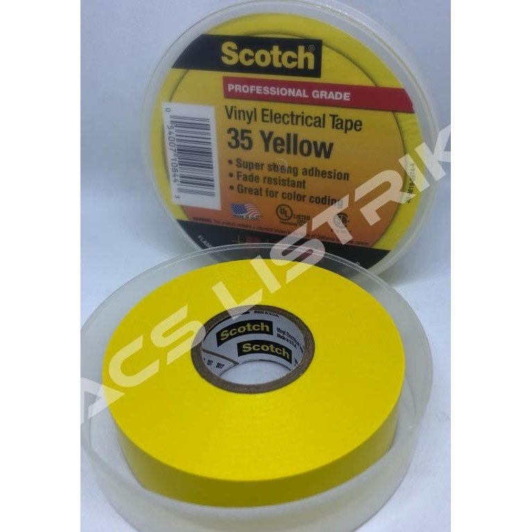 

3M Scotch 35 Vinyl Tape Kuning