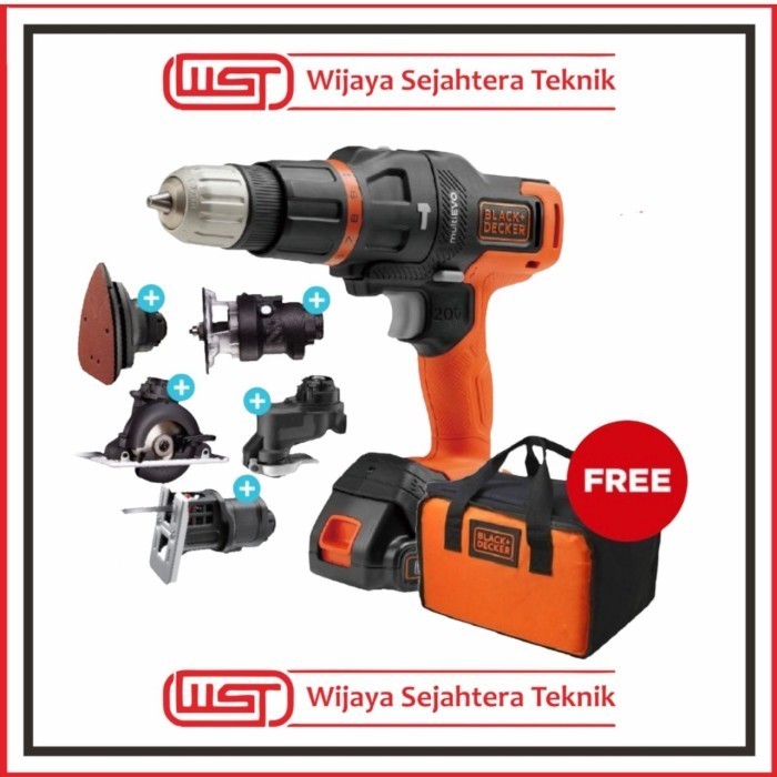 Terbaru Black+Decker Multi Evo 6 Heads Kit Evo185K6-B1 Promo Terlaris