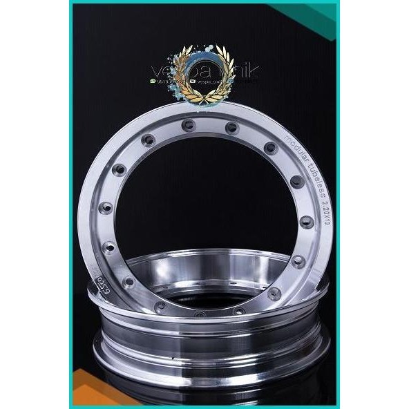 Velg Tubeless Modular Ring 10 2.20x10 Polish Vespa PX Exclusive2 Excel