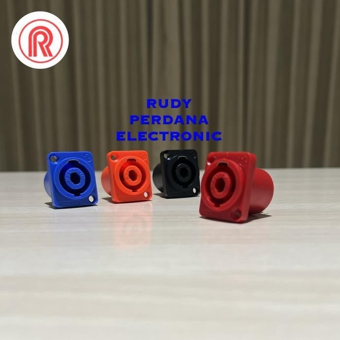 +%+%+%] SOCKET SOKET SPEAKON SPIKON FEMALE 4 PIN 4P SEGI KOTAK NEUTRIK