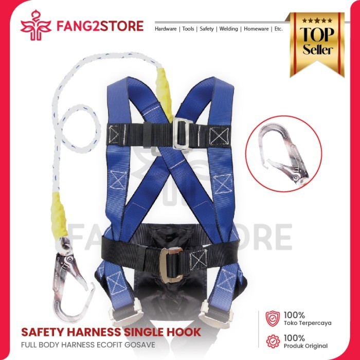 SAFETY HARNESS / FULL BODY HARNESS ECOFIT SINGLE BIG HOOK GOSAVE