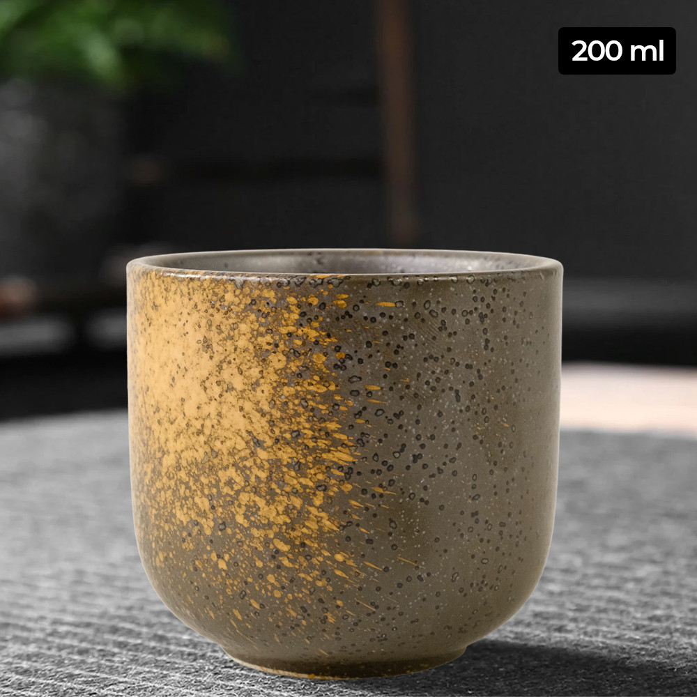 K Locke Gelas Keramik Vintage Japanese Style Tea Cup 200ml Jade Kl2 Black Or Brown