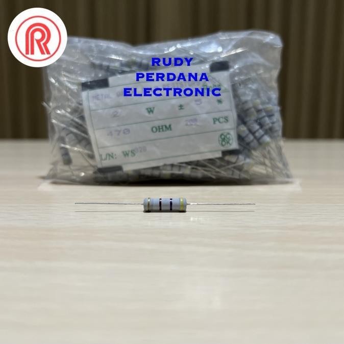 @=@=@=@=] RESISTOR 2 WATT 2W 5% 5 PERSEN 470OHM 470 OHM 470 470R