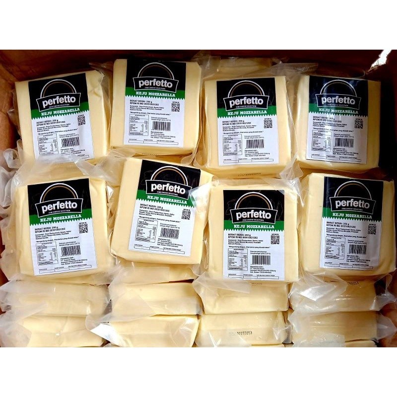

Keju Mozzarella Perfetto Frozen 250gr