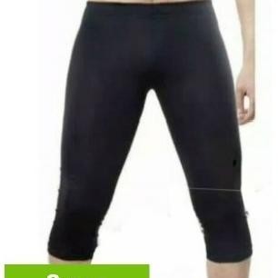 (Hemat 3) Celana Legging Pria 3/4 Standar Jumbo / Leging Olahraga