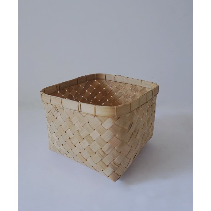 Keranjang Bambu Square/Keranjang anyaman/Keranjang Bambu Lokal