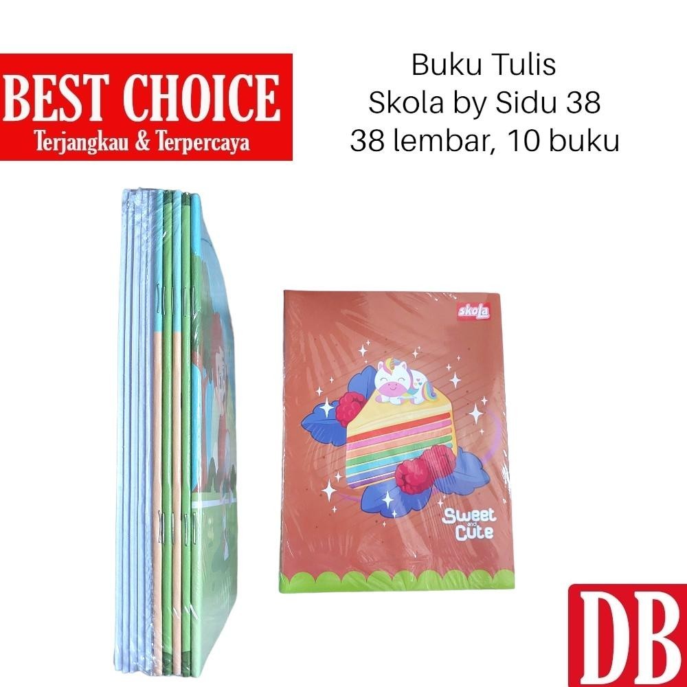 

Buku Tulis SKOLA 38 lembar by SIDU (10pcs) TERMURAH