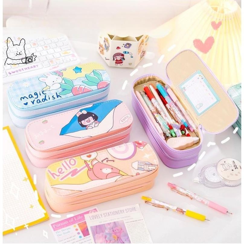 

Kedaibutik Kotak Pensil Motif Cartoon / Terbaru 2024 / Kotak 2 IN 1 / Unisex Perempuan Laki-laki / Anti Air Import - KP05 TERMURAH