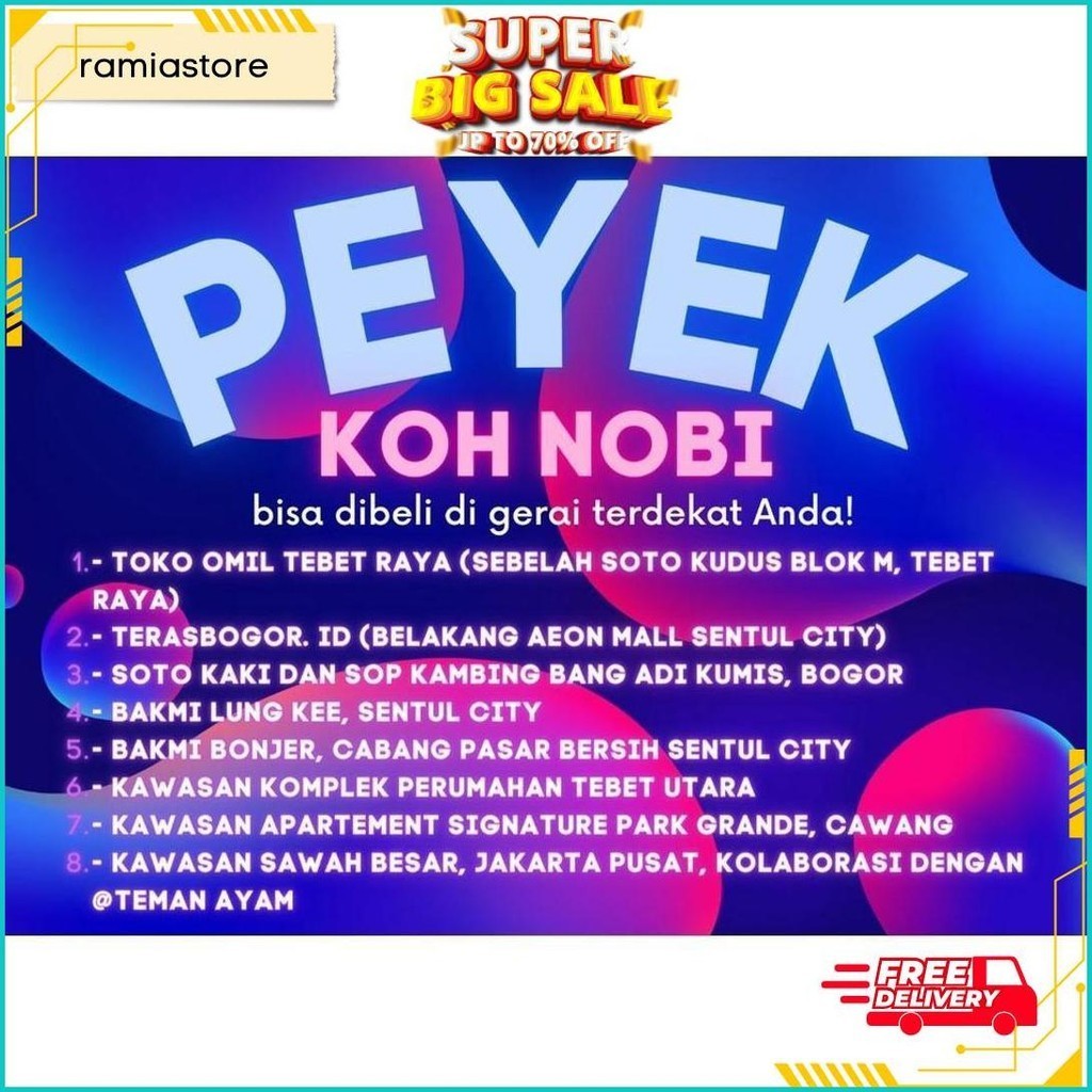 

Peyek Viral Koh Nobi Kemasan Toples 5L Termurah Banget
