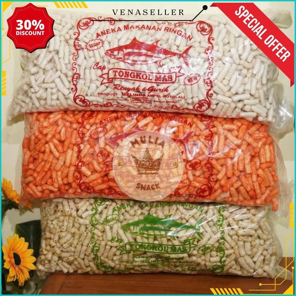 

Stik Kerupuk Tongkol/ Krupuk Stik Tongkol 1 Kilogram Gratis Ongkir