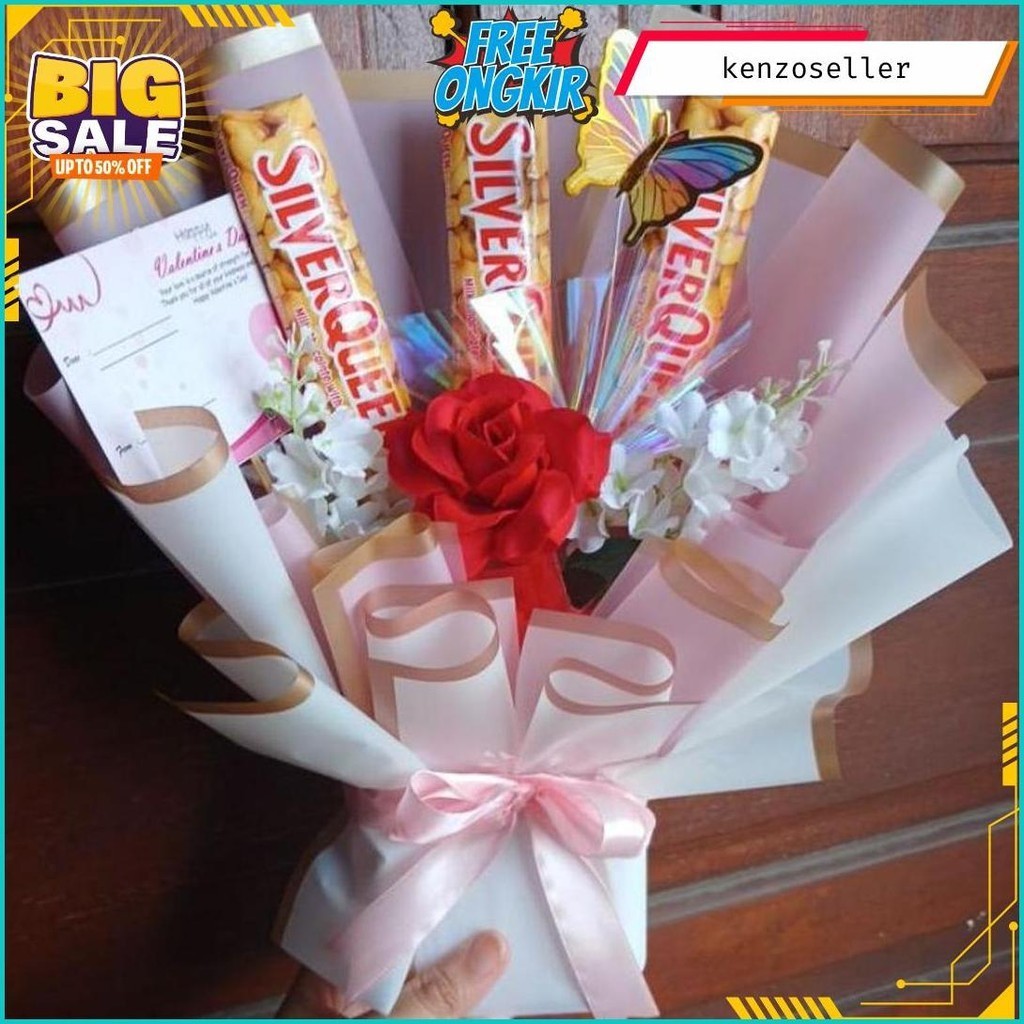 

Buket Coklat Kupu Mawar Valentine / Buket Valentine Premium Cod