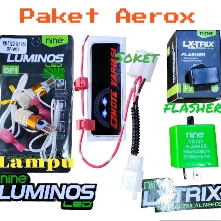 SALE LAMPU SEIN MOTOR DUA MODE AEROX OLD/NEW NINE LUMINOSLED T10 DF1 DUA MODE + SOKET BERDIODA, PKAE