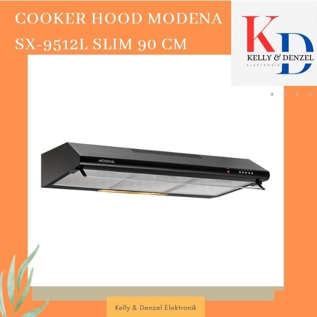 Modena SX 9512 L Slim Cooker Hood 90 cm Penghisap Asap Dapur SX-9512L 9512L