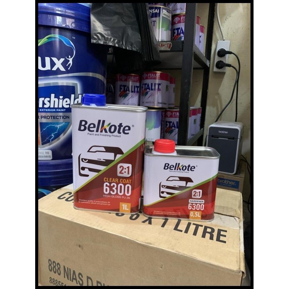 TERMURAH CLEAR BELKOTE 6300 1:2 CLEAR COAT PU BELKOTE 