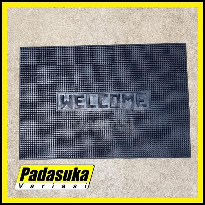 GRATIS ONGKIR KESET WELCOME BESAR PANJANG 40X60 KESET KAKI ANTI SLIP DEPAN RUMAH