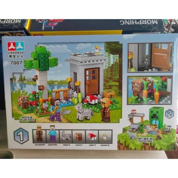 Bricks Chaobao My World Tree House 70072 Edukasi Anak Brick Minecraft