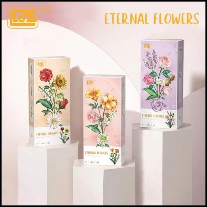 Loz Eternal Flower Nano Brick Block Collection Mainan Edukasi Non Lego