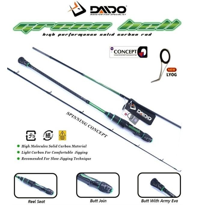 Joran Daido Green Hell Slow Jigging Series Pe1.5 Pe2 Pe3