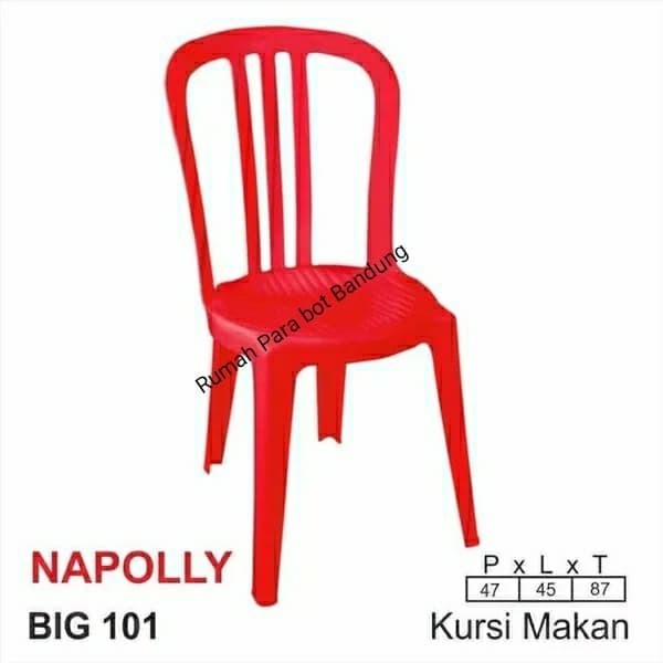 Kursi Plastik Napolly Big 101 Murah Bandung