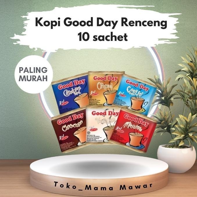 

Terlaris Paling Murah Kopi Good Day Renceng 10 Sachet Ready Stok