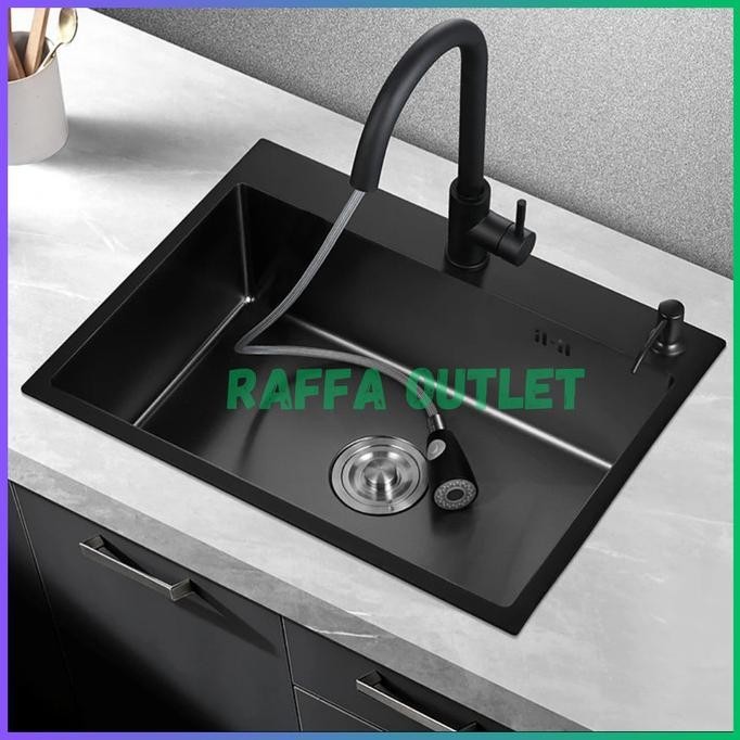 Kitchen Sink Black 6045/Kitchen Sink 6045 Hitam/Kitchen Sink