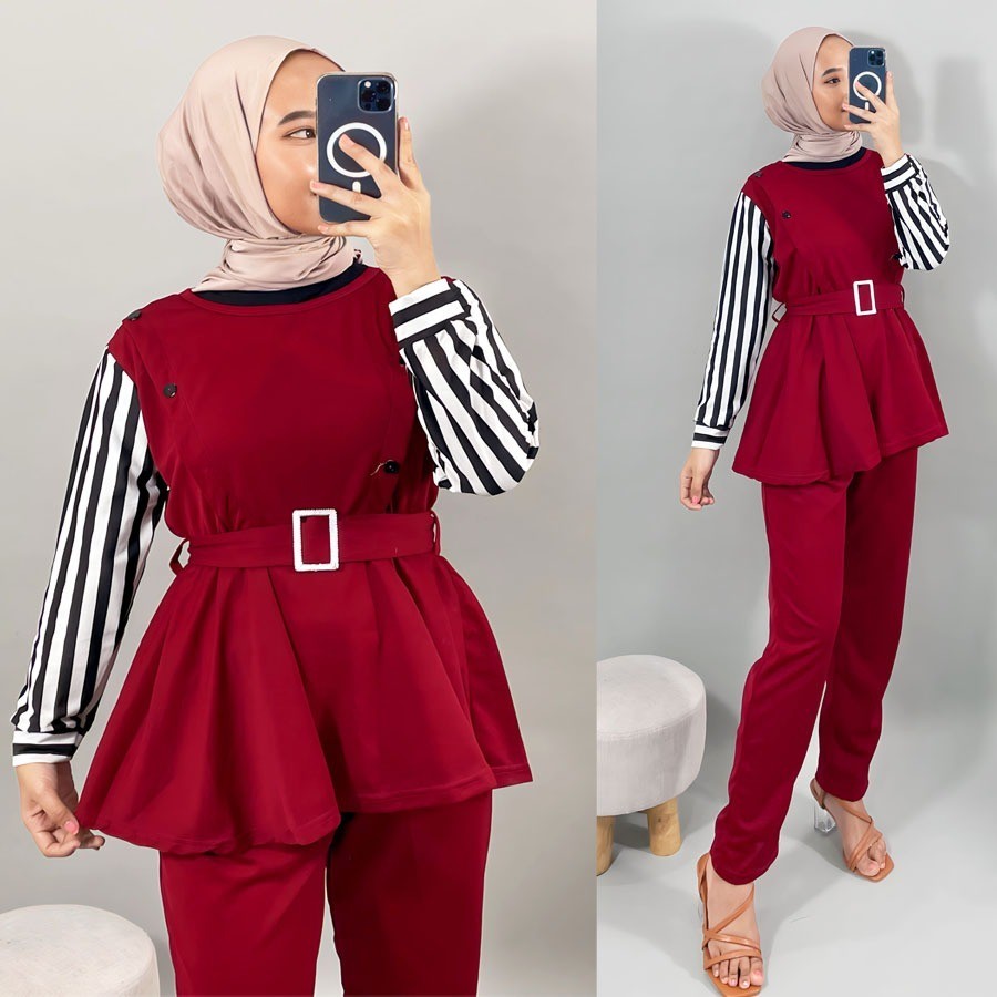 Setelan Merah Putih Wanita Dewasa Oneset Kemerdekaan One Set Agustusan Remaja Perempuan Cewek Jumbo 