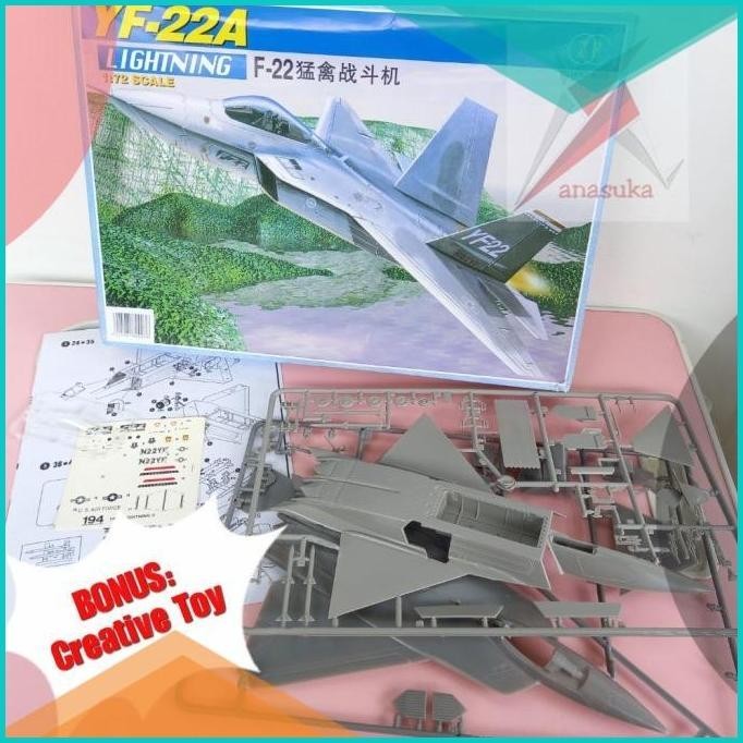 F-22 Raptor Mainan Pesawat Terbang Model kit Rakit Puzzle 8JVLZ4 limit