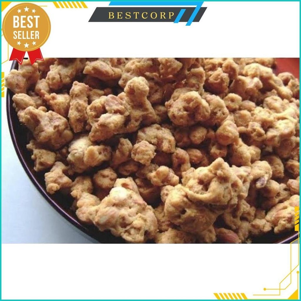 

Kacang Peyek/1Kg/Kacang Kribo/Kacang Keriting Gurih Siap Kirim