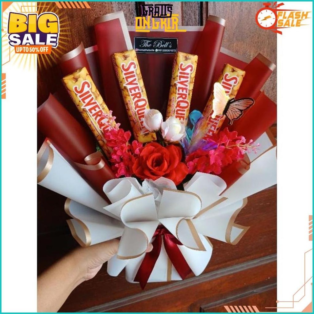 

Buket Coklat Kupu Mawar Valentine / Buket Valentine Premium Termurah Banget