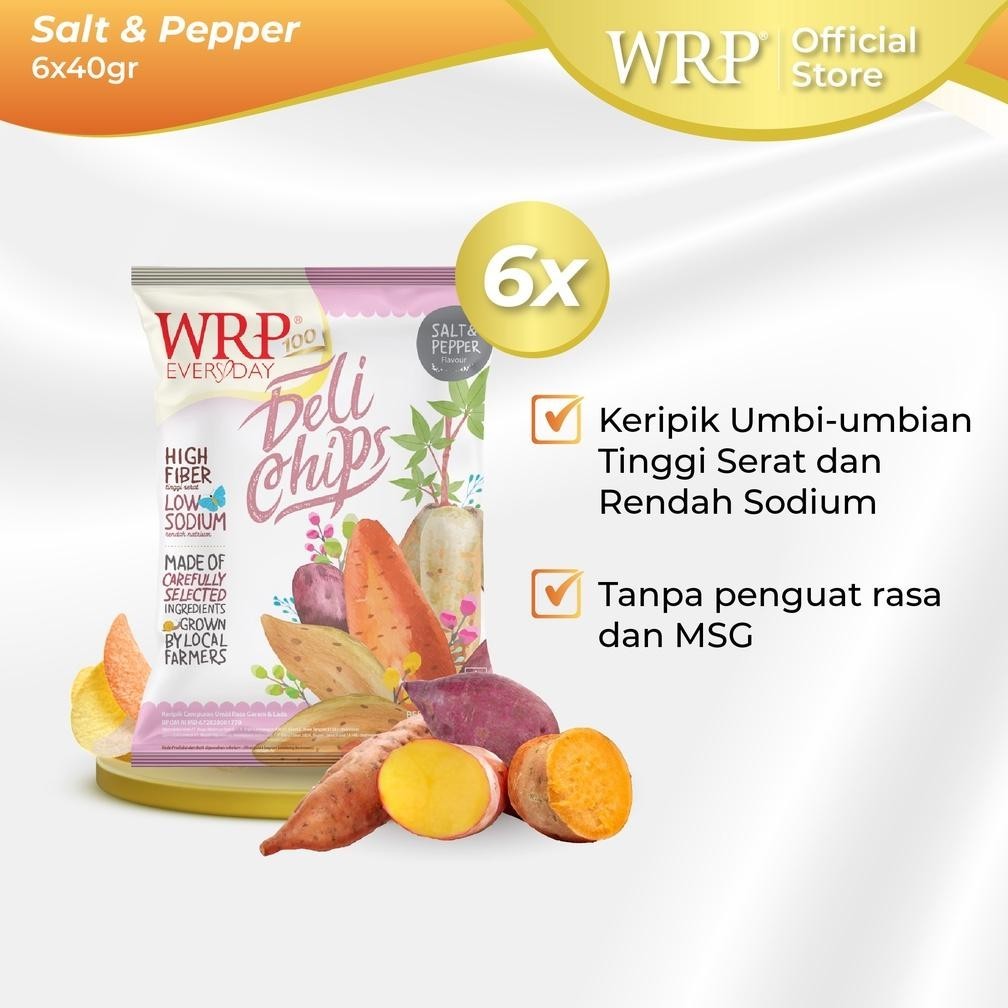 

We69 WRP Delichips Salt & Pepper 6 X 40 G Original