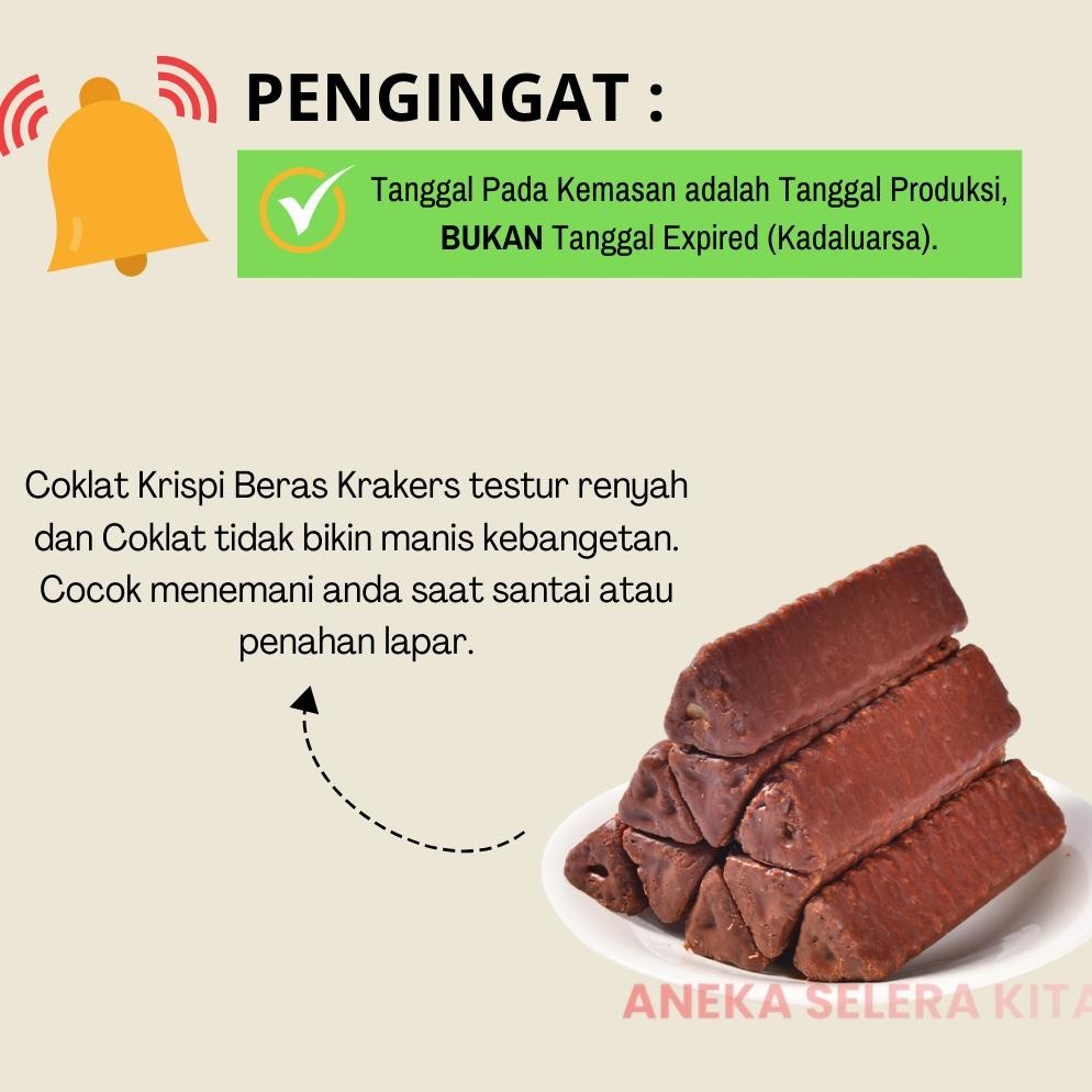 

ii-99 ANEKA Snack Chocolate Crispy Rice Creckers/Coklat Krispi Beras Krekers Piramid Termurah
