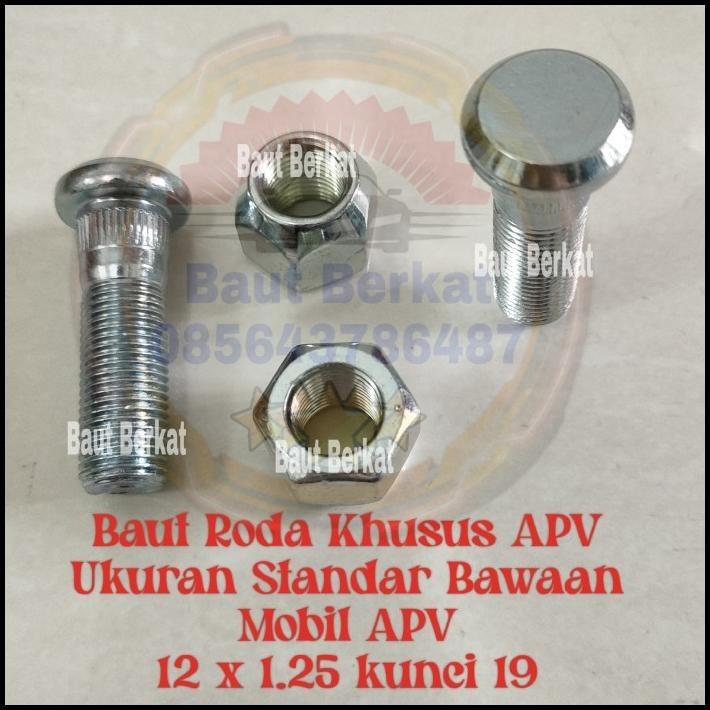 BEST DEAL ISI 100 BAUT RODA APV STANDAR ASLI MOBIL SUZUKI APV BAUT MUR RODA APV