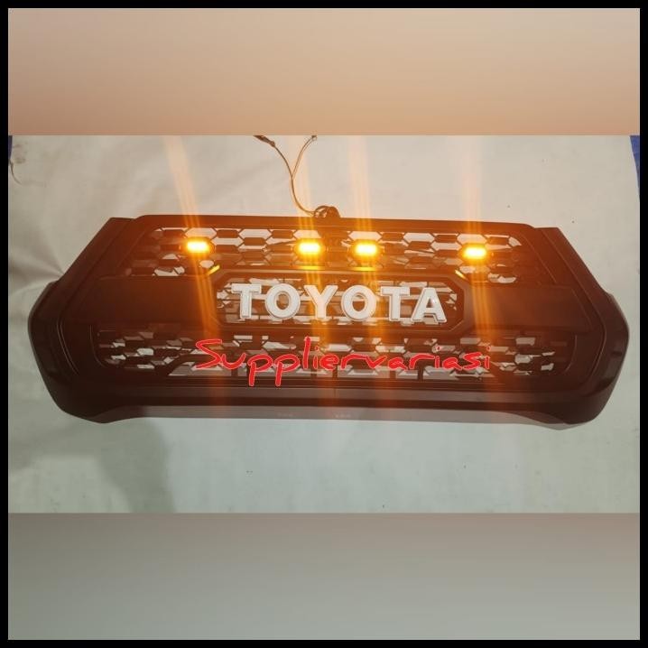 TERBARU GRILL DEPAN FRONT GRILL GERIL HILUX TOYOTA HILUX REVO 2021 2022 2023 LED GRILL LAMPU HILUX 