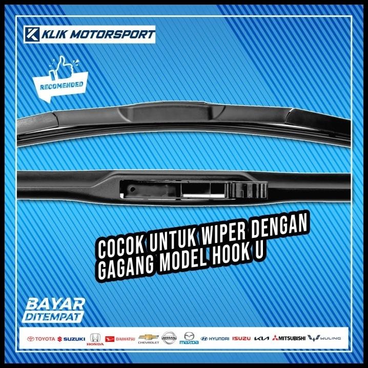 TERMURAH 1 SET WIPER HYBRID MOBIL TOYOTA ALL NEW RUSH 2017 - 2022 