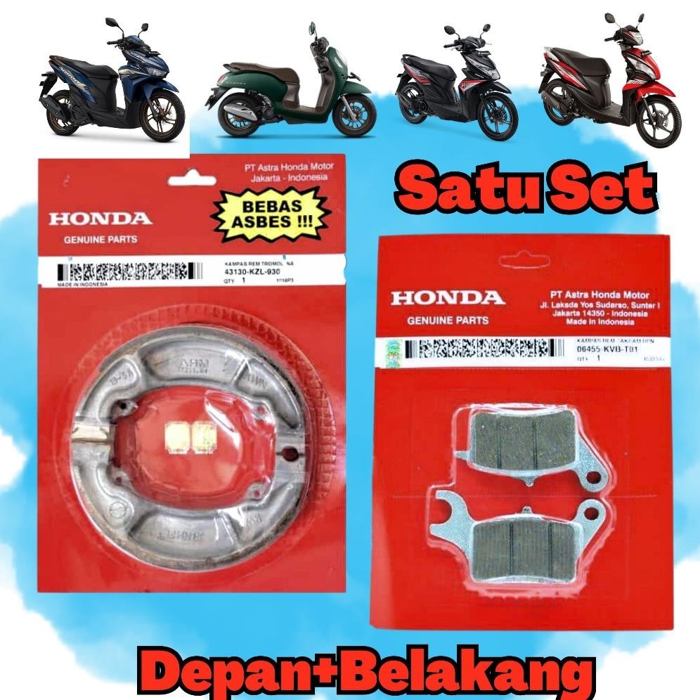 Cod Kampas Rem Beat Fi Scoopy Fi Vario 125 Beat Deluxe Beat Street / Kampas Rem Depan Belakang Vario