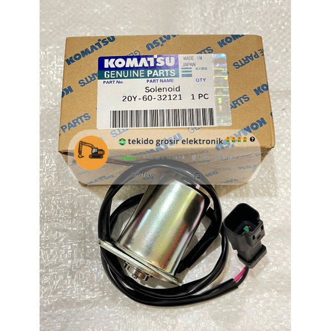 Selenoid Valve 20Y-60-32121 20Y 60 32121 Komatsu Pc200 Pc300 Ori