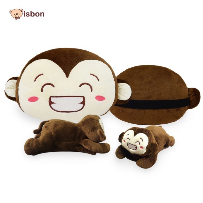 Boneka Bantal Mobil Monyet Headrest Sabuk Pengaman Istana Boneka
