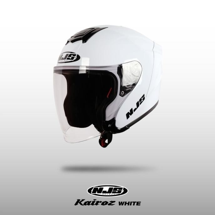 NJS KAIROZ WHITE - Helm Half Face