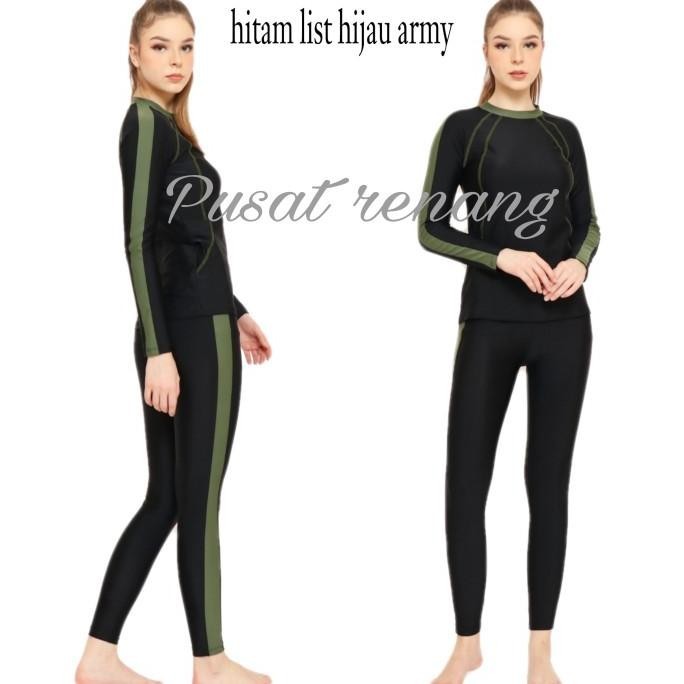 Pakaian Baju Celana Panjang Renang Wanita Swimsuit