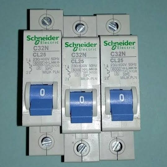 MCB SCHNEIDER ORIGINAL MILIK PLN 25 AMPERE