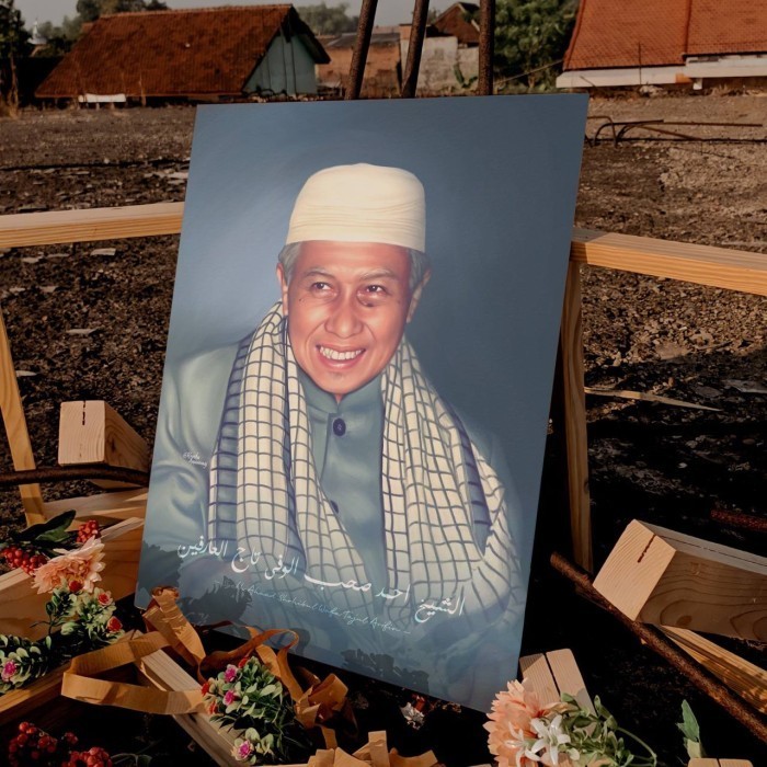 BERGARANSI Poster Lukisan Ulama 3040 Abah Anom