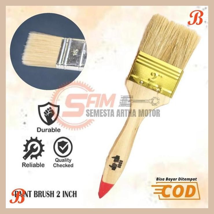 

| SAM | KUAS CAT PAINT BRUSH 2 INCH KOAS SERBA GUNA MULTI FUNSI PEMBERSIH