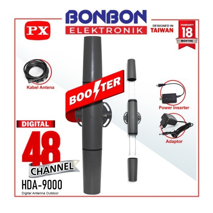 PX Antena TV Indoor Antena Digital Analog + Kabel HDA-9000 / HDA9000