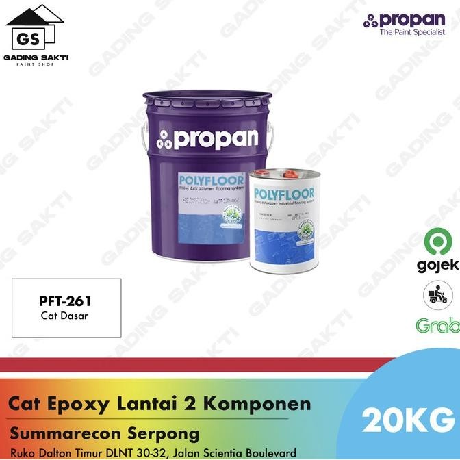 Tersedia Propan Polyfloor PFT 261 / Cat Dasar Epoxy Lantai 20Kg Set