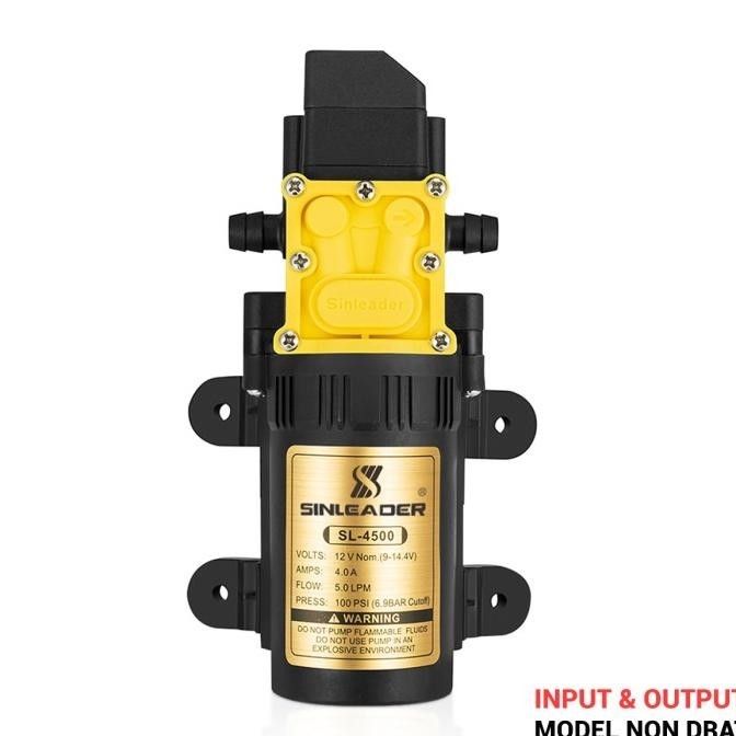Pompa Dc 12 Volt Sinleader Sl 4500 Terbaru Otomatis Bertekanan Tinggi