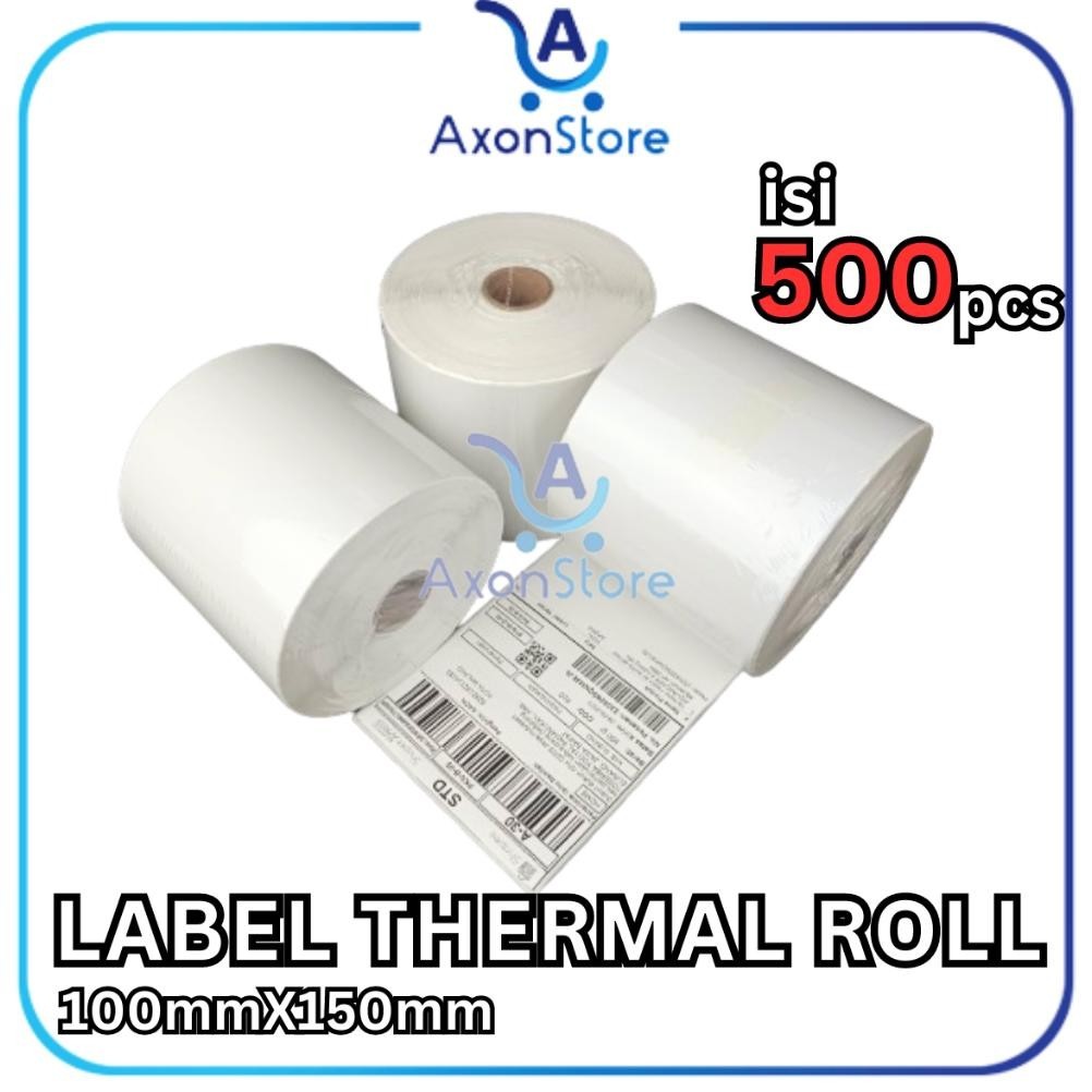 

ss-64 Label Thermal Barcode 100 x 150 mm 500pcs Sticker Resi 4x6 100x150 Termurah